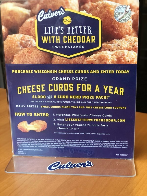 Celebrate National Cheese Curd Day at Culver’s on October 15th