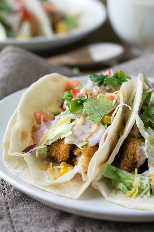 Short on time? Try this easy recipe for Cheddar Ranch Crispy Chicken Tacos ready in about 20 minutes! It will become a family favorite! #natureraisedrecipes