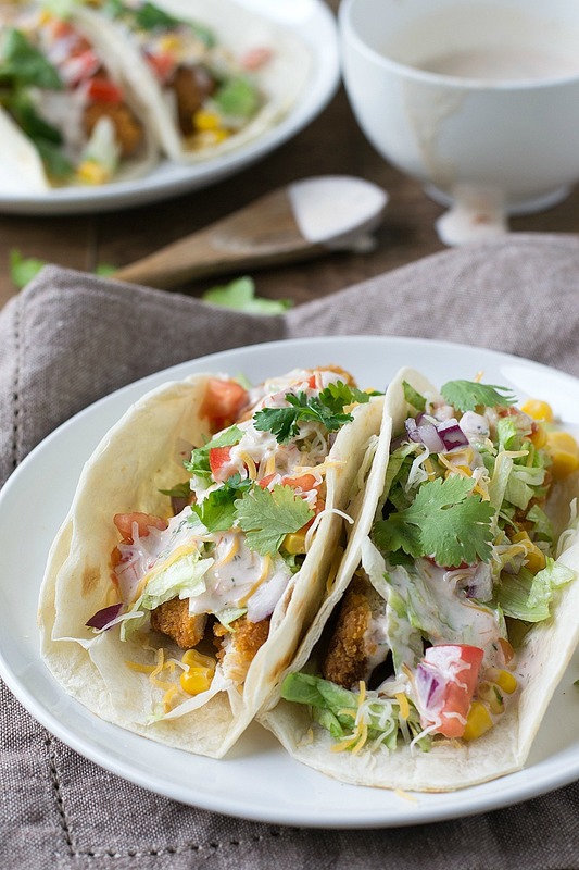 Short on time? Try this easy recipe for Cheddar Ranch Crispy Chicken Tacos ready in about 20 minutes! It will become a family favorite! #natureraisedrecipes