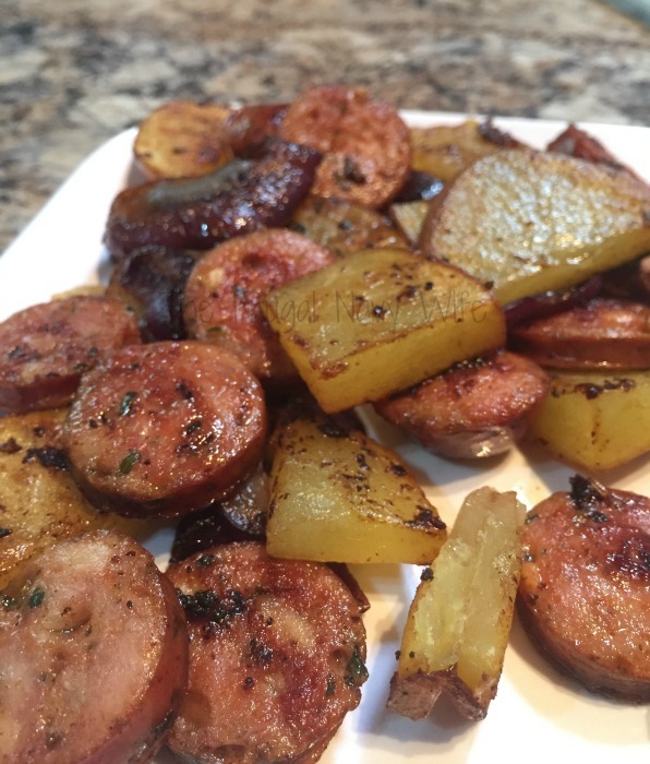 Easy Lunch Potatoes And Aidells Sausage And Publix The Frugal Navy Wife