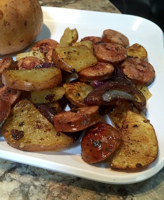 Easy Lunch Potatoes And Aidells Sausage And Publix The Frugal Navy Wife