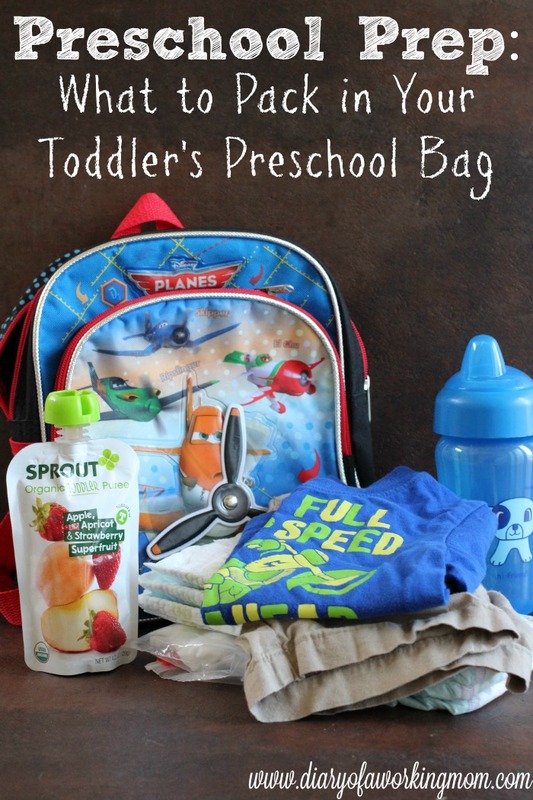 Preschool Prep What To Pack In Your Toddler s Preschool Bag Diary Of