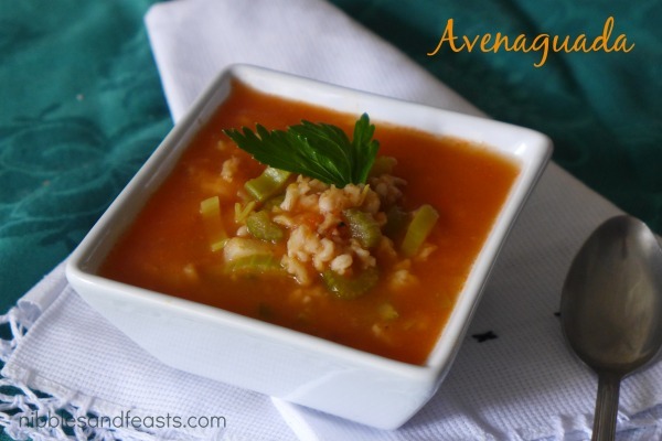 A delicious bowl of warm Avenaguada oat soup, garnished and ready to eat, evoking comfort and wholesome meals.