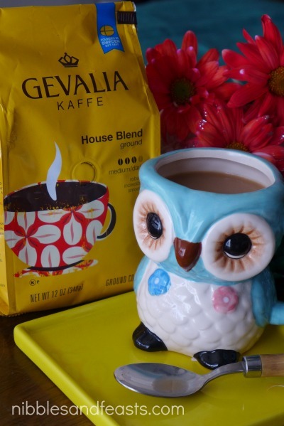 Close-up of Cafe con Leche Bread Pudding, showing its texture and golden crust