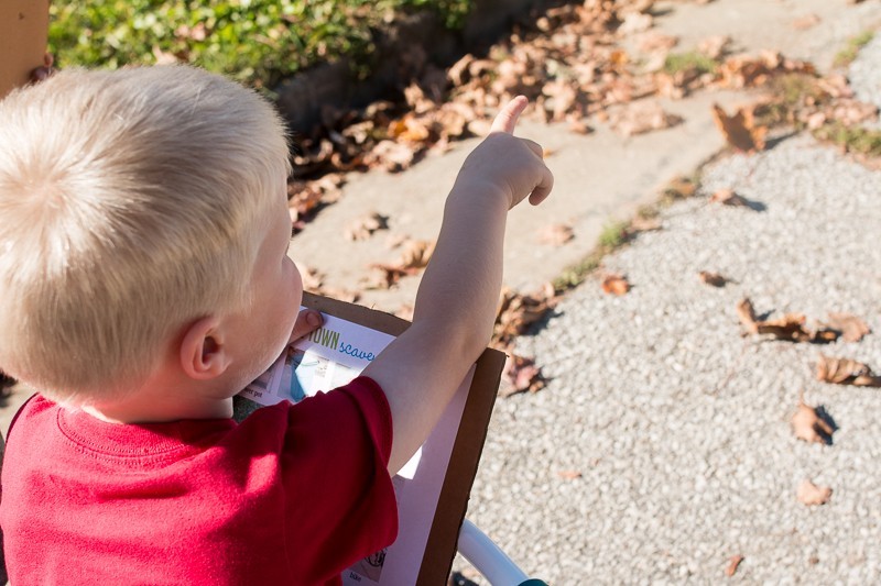 Go for a stroll to find the objects on an around town scavenger hunt