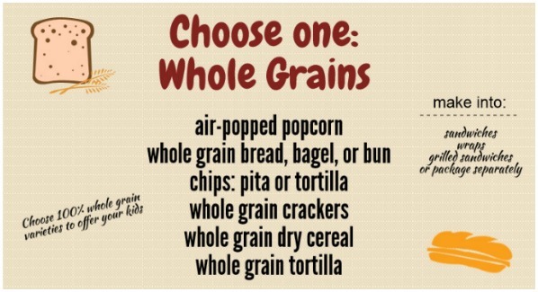 Choose one for your lunch: whole grains