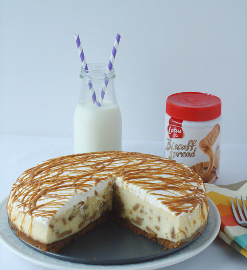 White Chocolate Biscoff Cheesecake White Chocolate Biscoff Cheesecake