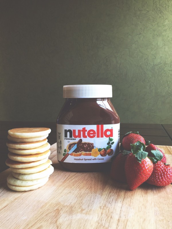 Mini Nutella Pancake Sandwiches