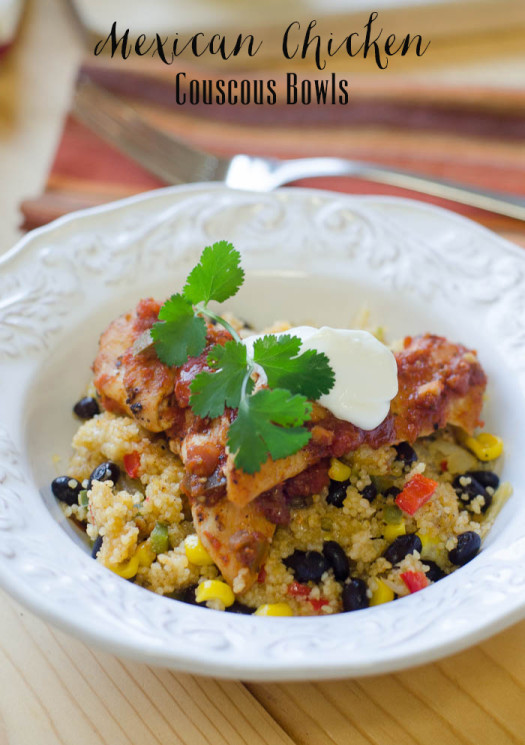 Mexican Chicken Couscous Bowls