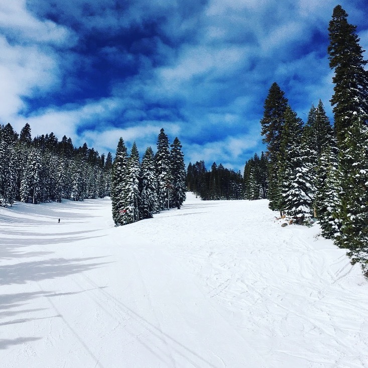 Groomed runs at Northstar California ski resort