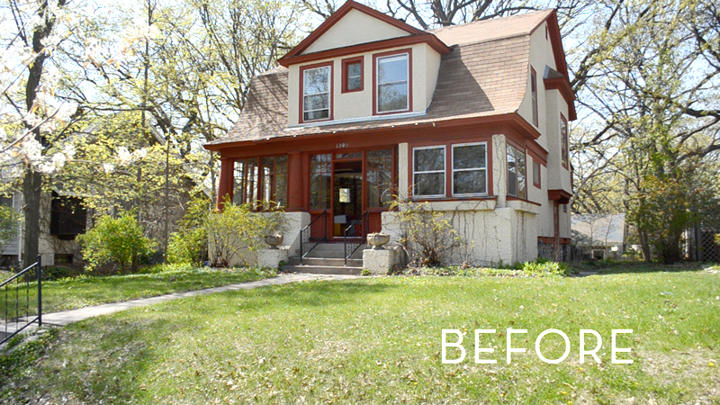 Front yard condition before makeover