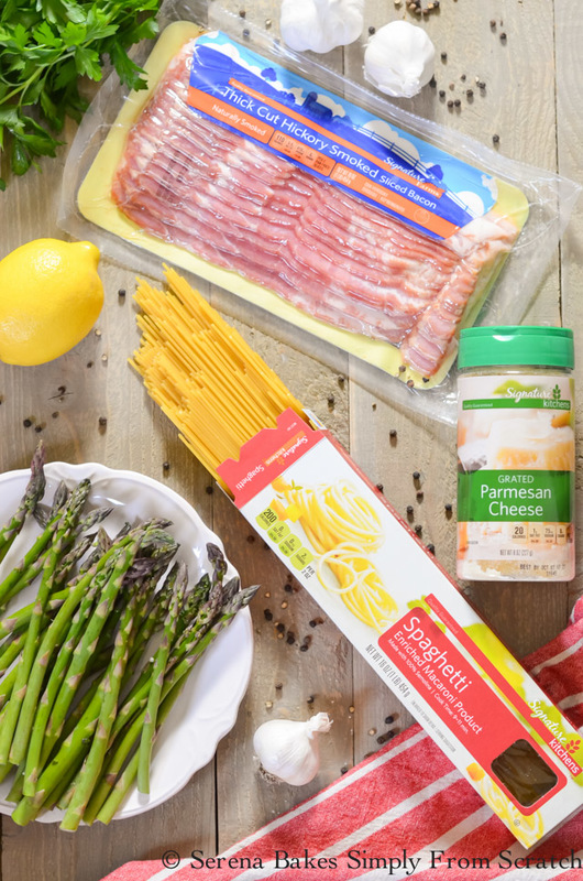 Bacon Asparagus Pasta Serena Bakes Simply From Scratch