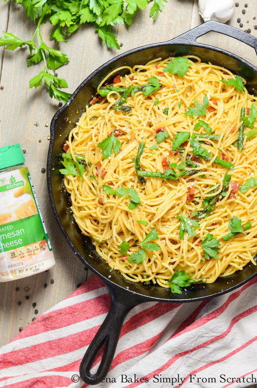 Bacon Asparagus Pasta Serena Bakes Simply From Scratch