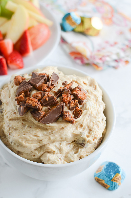 Butterfinger Peanut Butter Cup Cheesecake Dip Fake Ginger