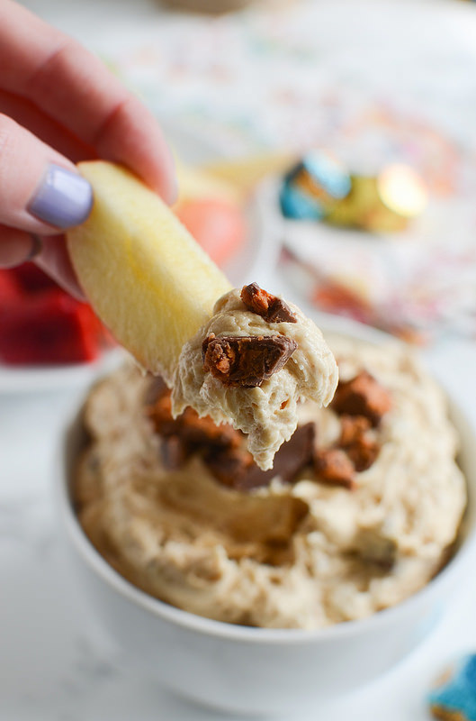 Butterfinger Peanut Butter Cup Cheesecake Dip Fake Ginger