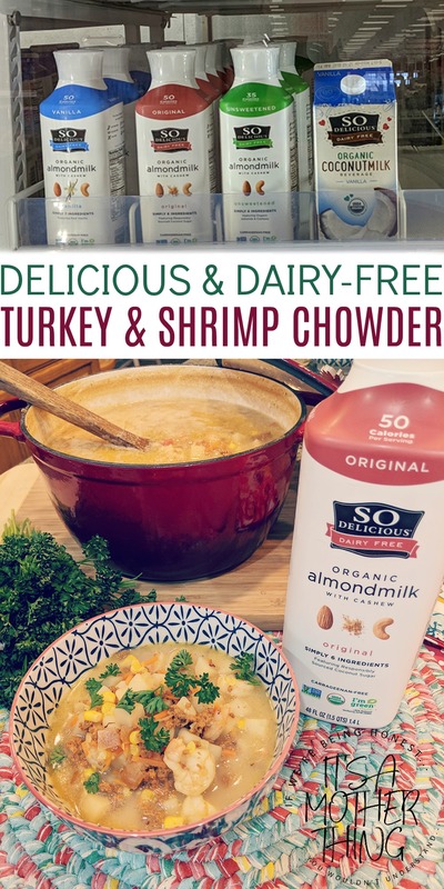 Delicious Dairy-Free Turkey and Shrimp Chowder