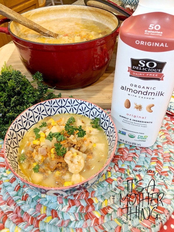 Delicious Dairy-Free Turkey and Shrimp Chowder