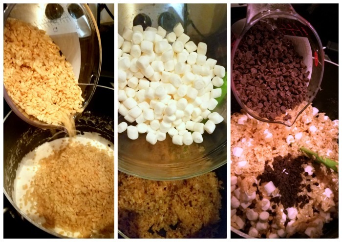 Deluxe Chocolate Top S'more Marshmallow Cereal Treats 