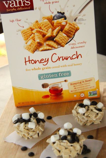 Yummy Gluten Free Dairy Free Smores Cereal Treats Recipe // SmashedPeasandCarrots.com