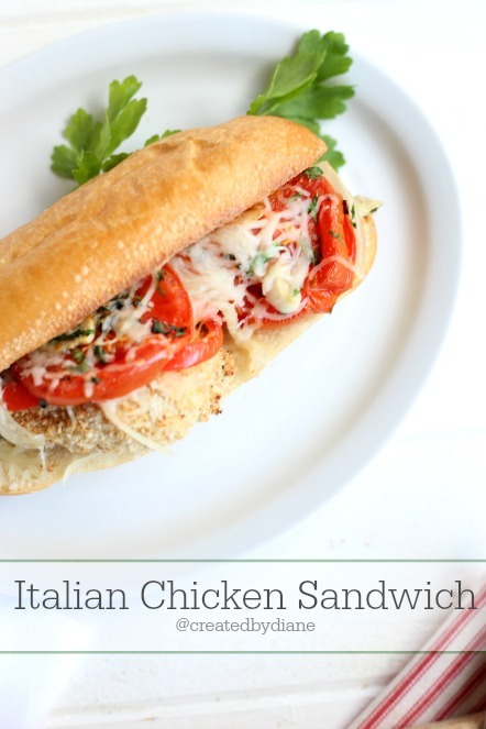 Italian Chicken Sandwich from @createdbydiane