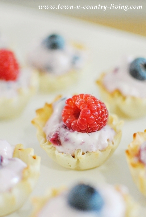 Mini Cream Cheese Fruit Tarts