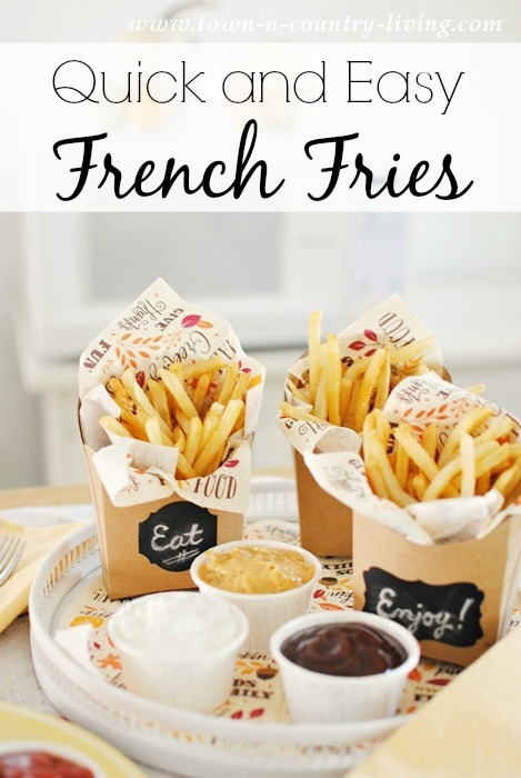 French Fries with a Variety of Dipping Sauces